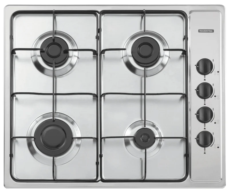 PLACA COCCION INOX 4GX BRASIL - 4 HORNALLA
