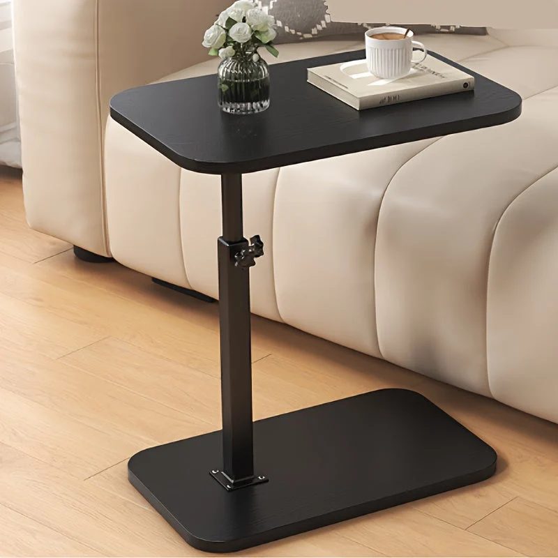 Table d'appoint réglable – Bois et métal, design moderne pour salon ou chambre