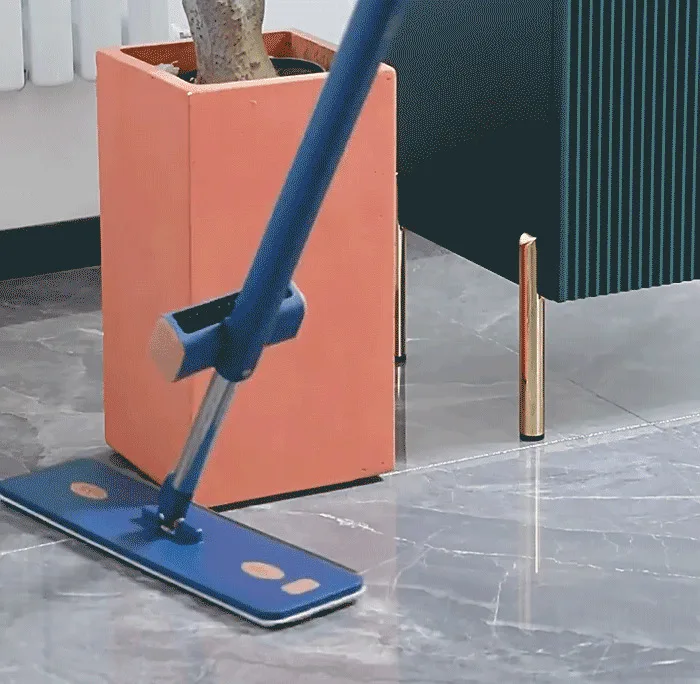 Mop Rotatif 360° – Microfibre, Design Léger pour un Nettoyage Efficace des Sols et des Coins