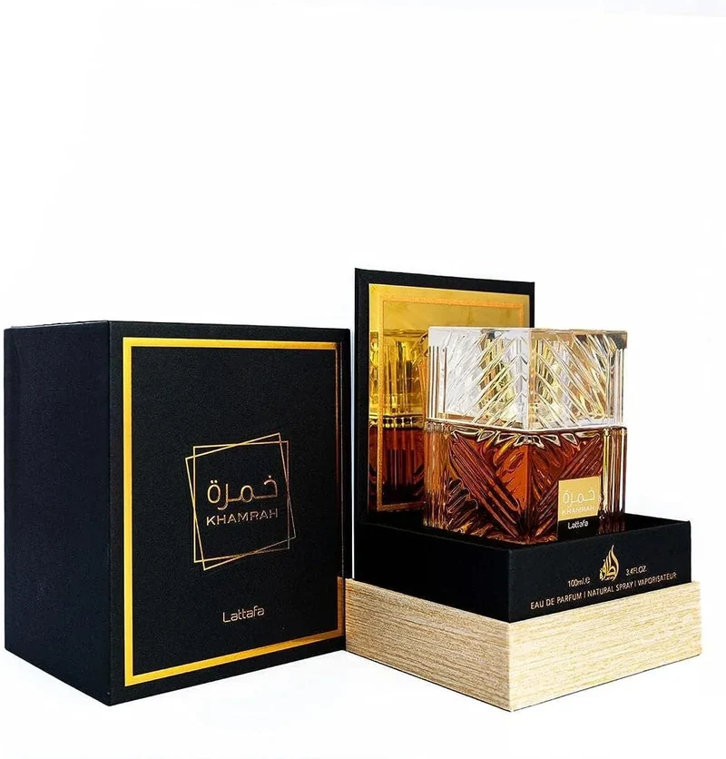 Khamrah Lattafa 100ml - Perfume Árabe Unisex Especiado Eau de Parfum