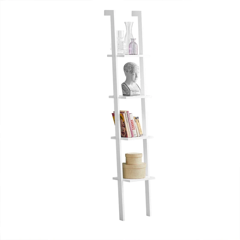SoBuy FRG15-W Estanterías de Pared con 4 estantes Blanco