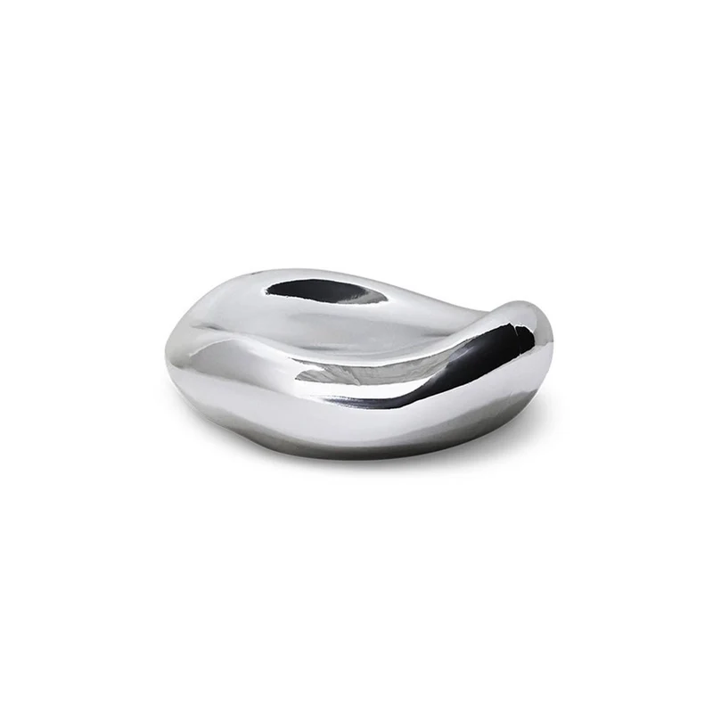 Gleam Glass Small Bowl Chrome