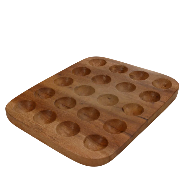 Organizador de huevos 'Cuadrado' | Madera Guamúchil