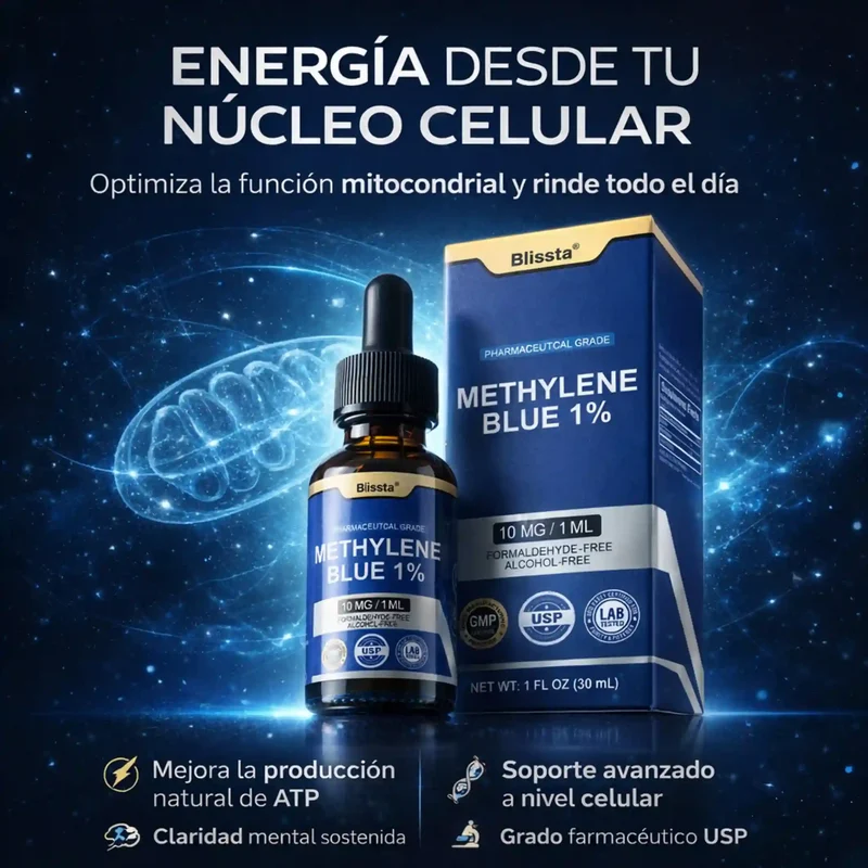 Blissta® Methylene Blue 1% Energía Celular y Claridad Mental