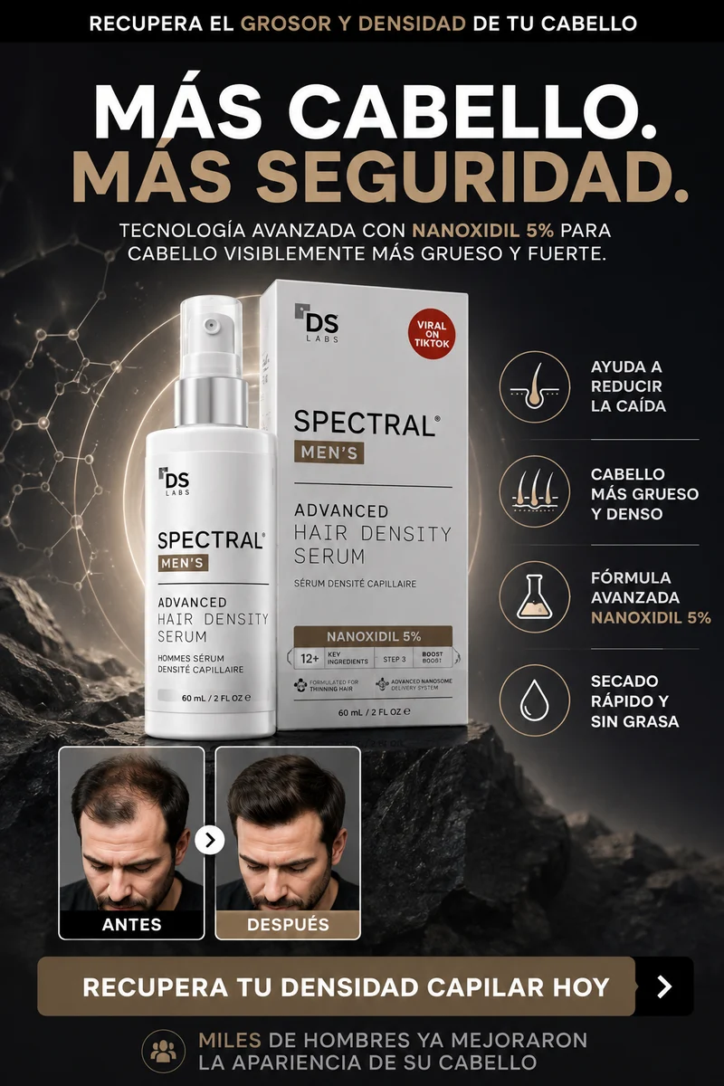 Spectral Men's :Recupera densidad en barba y entradas