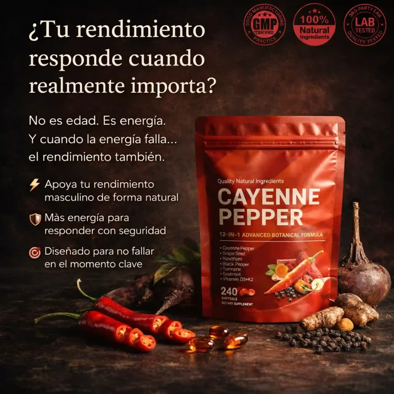 BePureX Cayenne Energía y rendimiento diario que se sienten desde dentro