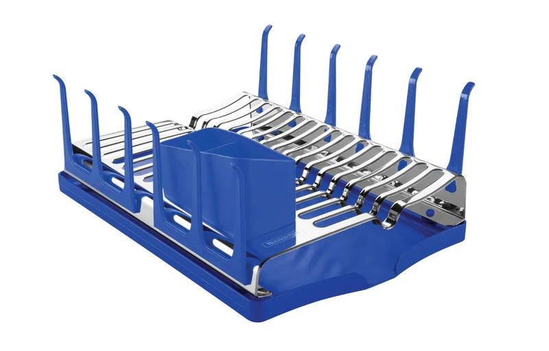 ESCURRIDOR DE PLATOS CON BANDEJA AZUL