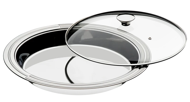 BANDEJA C/TAPA DE VIDRIO CICLO 39 CM