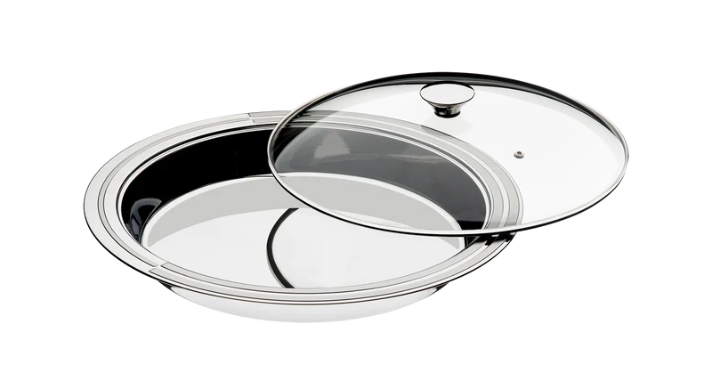 BANDEJA C/TAPA DE VIDRIO CICLO 34 CM