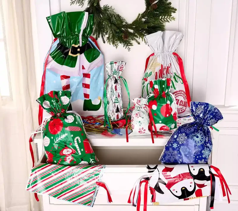 Juego de 50 bolsas y etiquetas de regalo