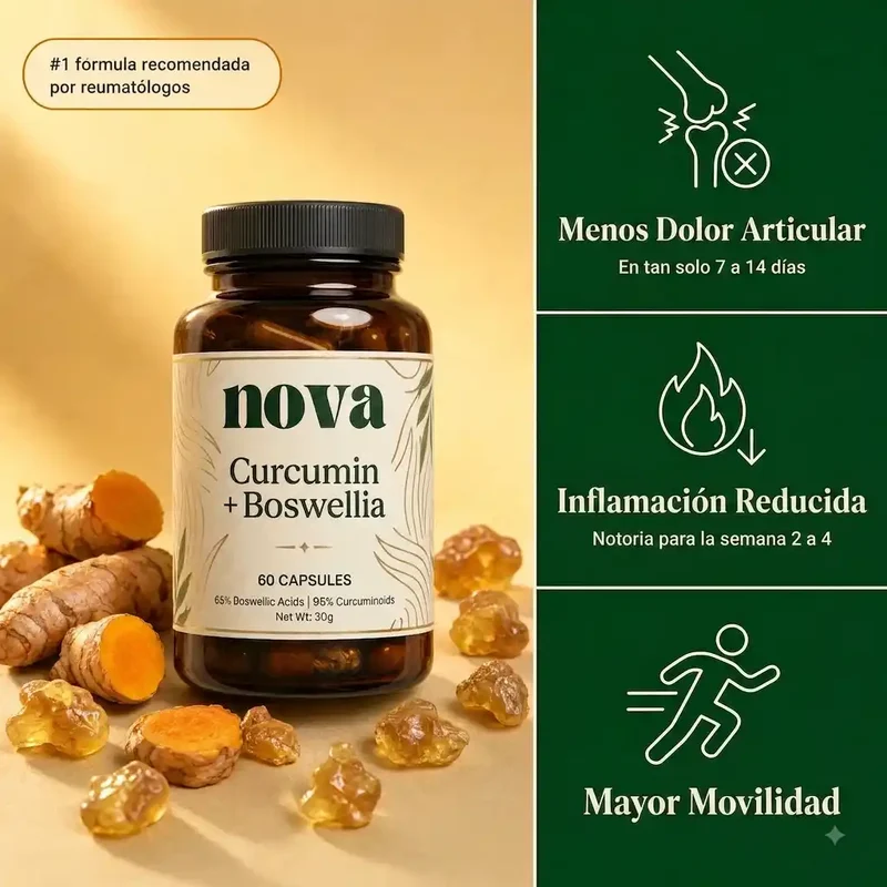 Curcumina + Boswellia para el apoyo articular