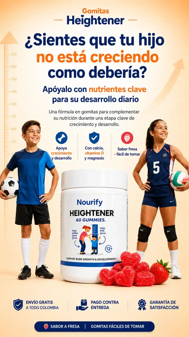 HEIGHTENER: Apoya el crecimiento de tu hijo