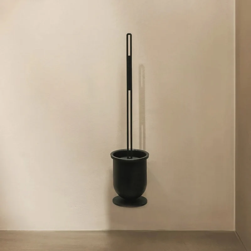 Escobillero Treviso – portaescobillas baño de pared o suelo