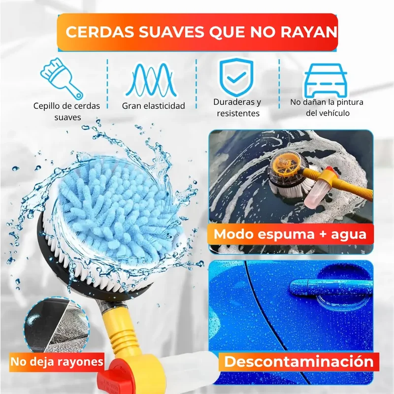 Kit de cepillo de microfibra para lavado de Carro y Moto