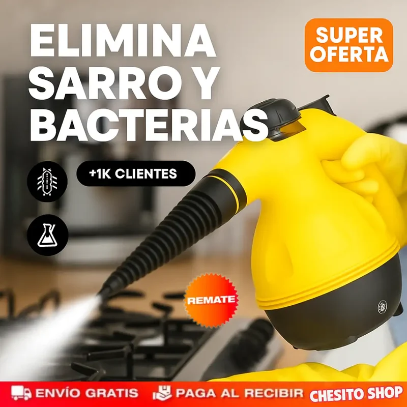 LIMPIADOR A VAPOR MULTIUSOS ORIGINAL +9 ACESORIOS GRATIS