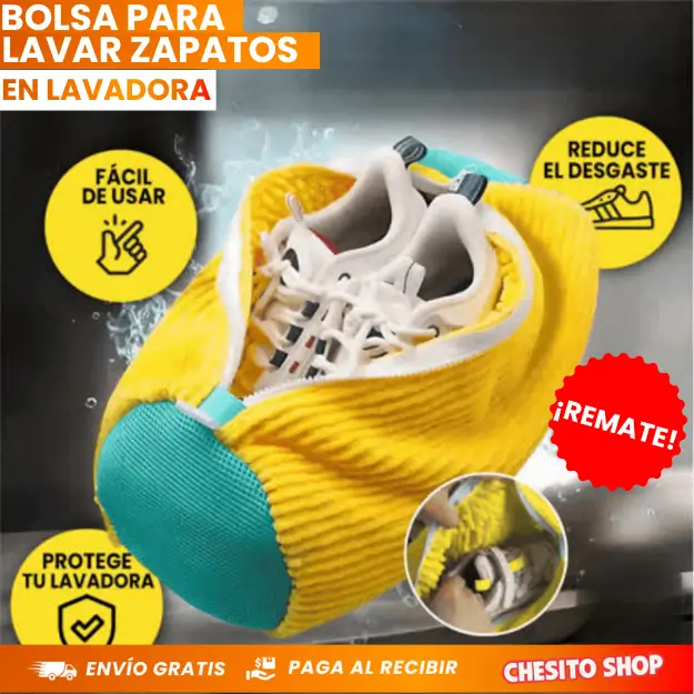 BOLSA PARA LAVAR ZAPATOS EN LAVADORA