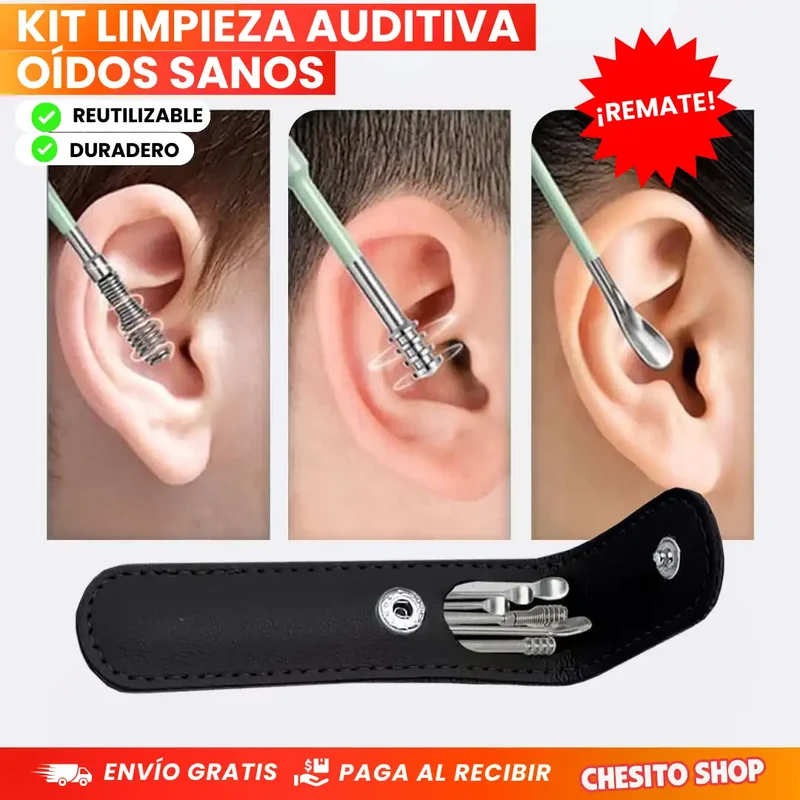 SET PROFESIONAL PARA LIMPIEZA DE OIDOS
