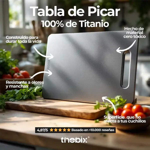 TABLA ANTIBACTERIAL DE TITANIO™