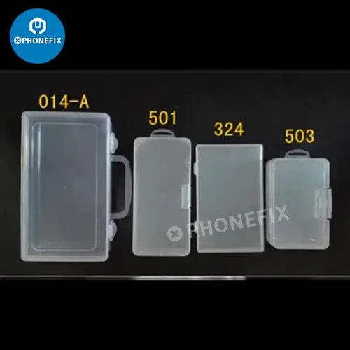 Caja de almacenamiento de plástico para accesorios de hardware, contenedor para reparación de teléfonos
