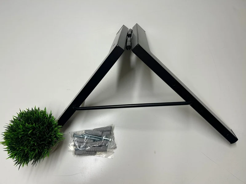 Tendedero plegable de pared 3 cuerdas negro básico