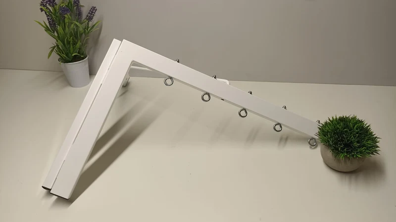 Tendedero plegable de pared 5 cuerdas blanco
