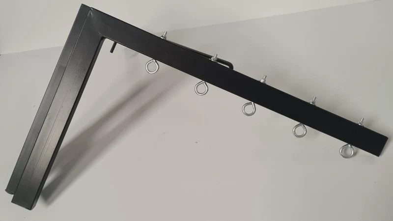 Tendedero plegable de pared 5 cuerdas negro