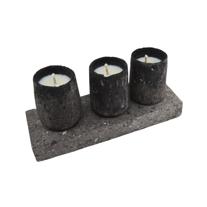 Set Velas | Piedra Cantera