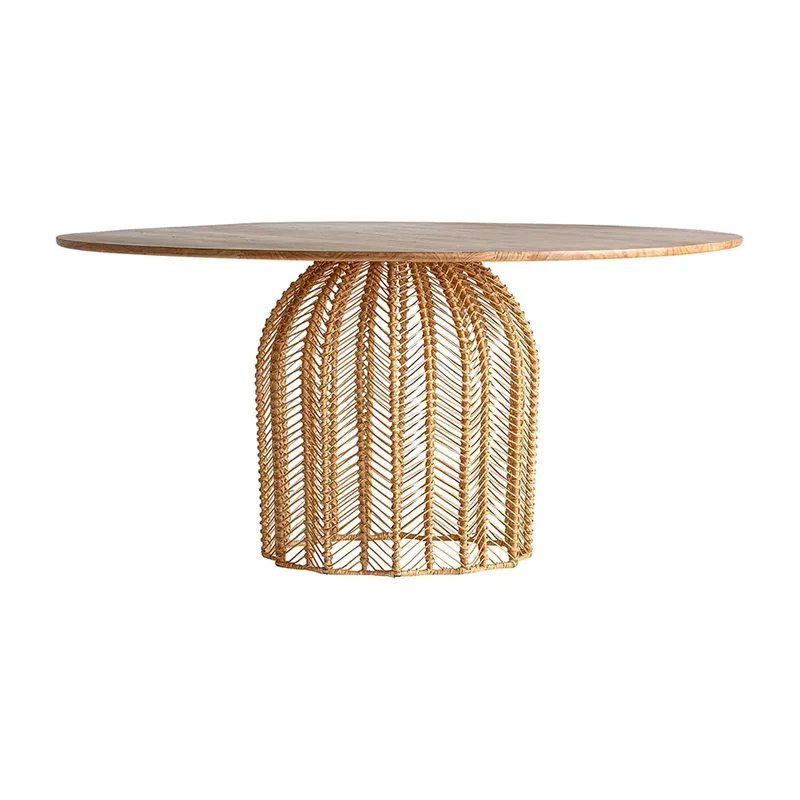 Mesa de Comedor Plissé Rattan