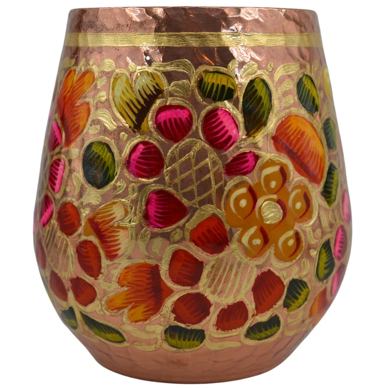 Vaso Gota 'Flores' | Cobre