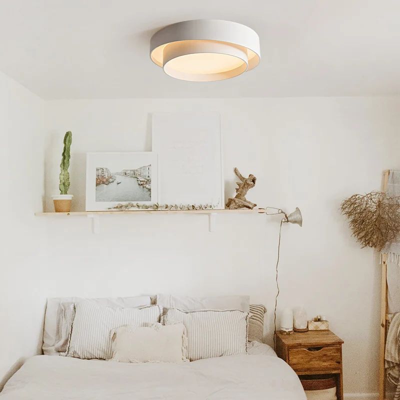 Plafonnier LED Cercles Concentriques – Luminaire Encastré Design Moderne