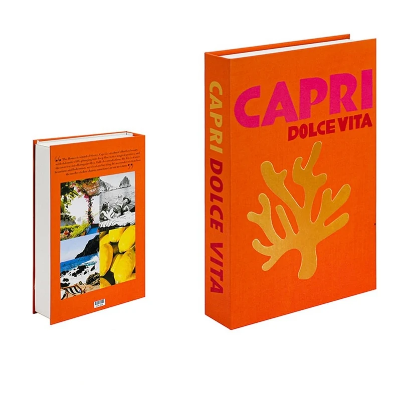 Couverture de Livres Décoratives – Couleurs Diverses, Design Moderne pour Table Basse ou Accent Intérieur