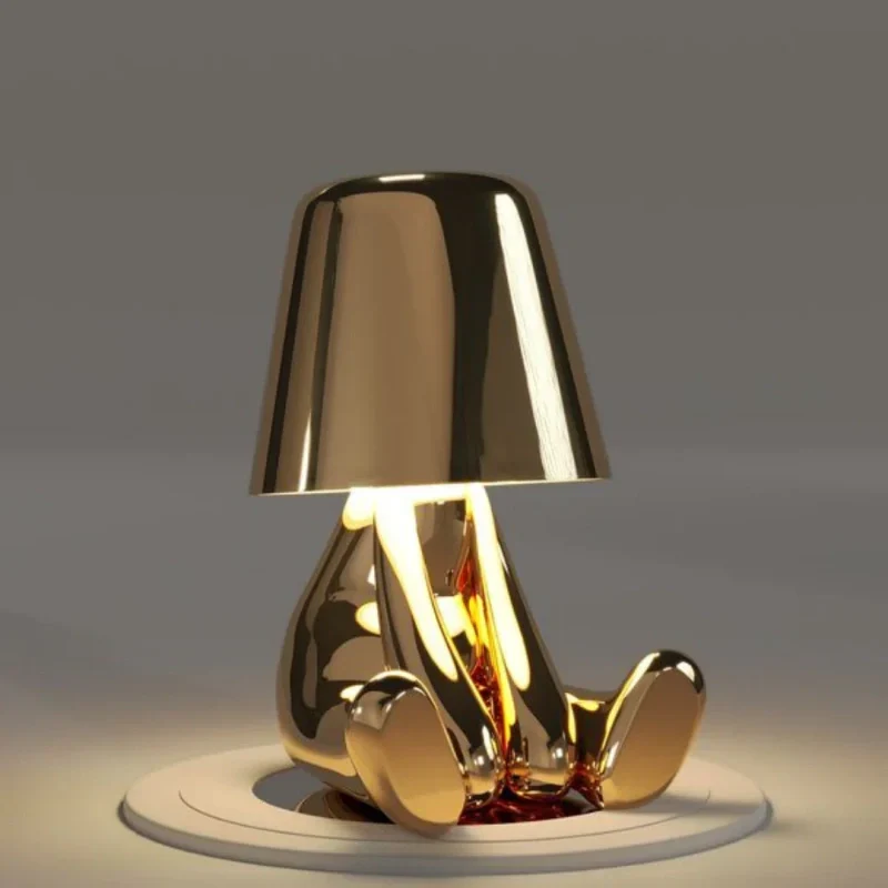 Lampe de Table Dimmable – Résine, Design Créatif pour Bureau ou Table de Nuit