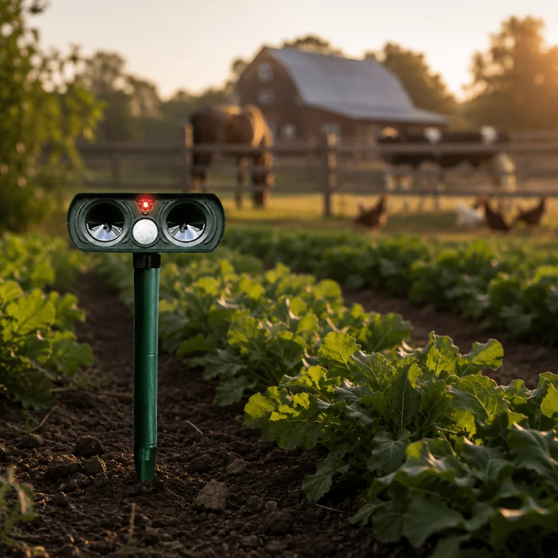 Répulseur de Détails Solaire – Capteur de Mouvement, Résistant aux Intempéries pour Jardin et Espaces Verts