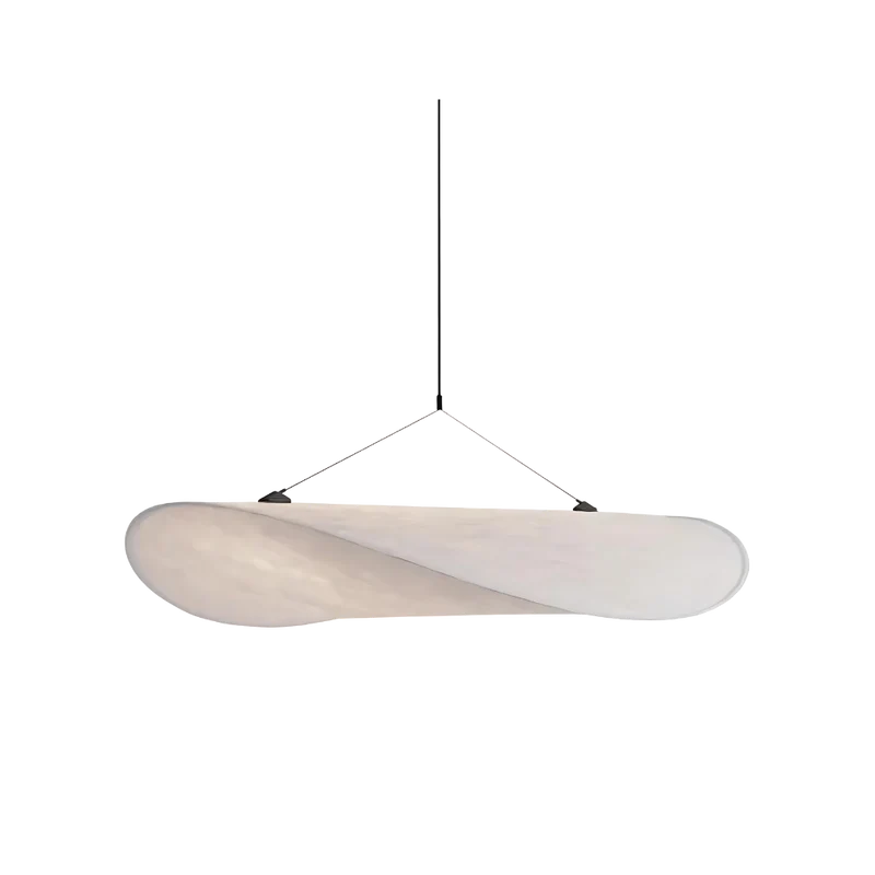 Suspension Japandi – Finition en Soie, Design Boho pour Salon ou Salle à Manger avec Hauteur Réglable