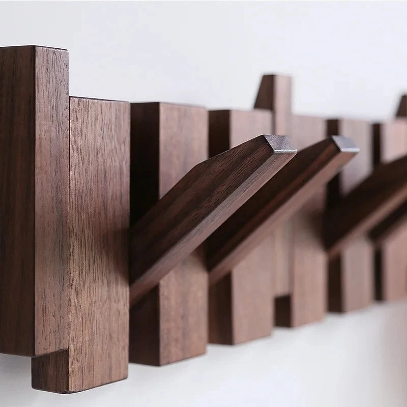 Portemanteau en Bois – Design Piano en Brun pour Hall, Salon ou Chambre