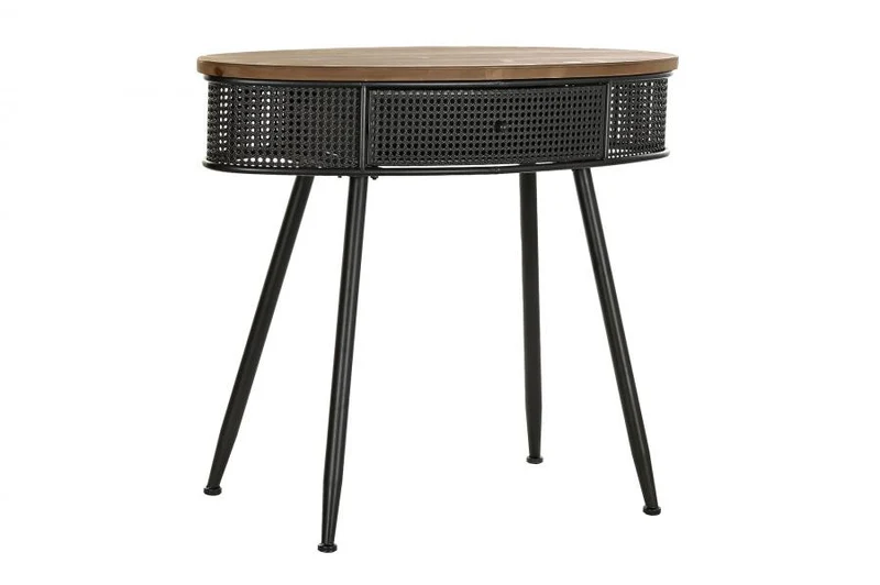 CONSOLA ABETO METAL 90,5X39X78 NEGRO