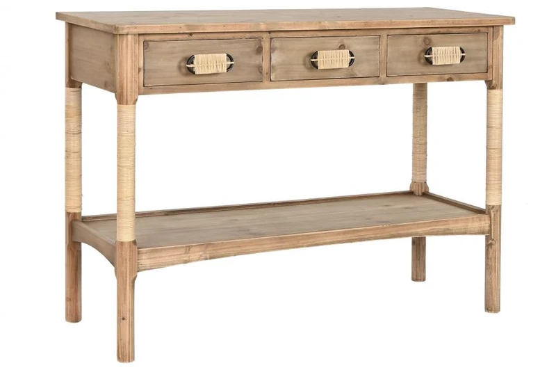 CONSOLA ABETO CUERDA 110X40X79,5 NATURAL