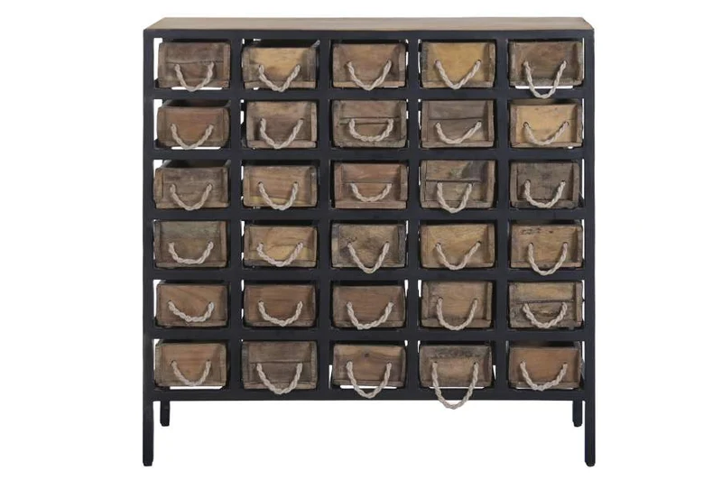 CAJONERA METAL MADERA 90X31X88 MOLDES
