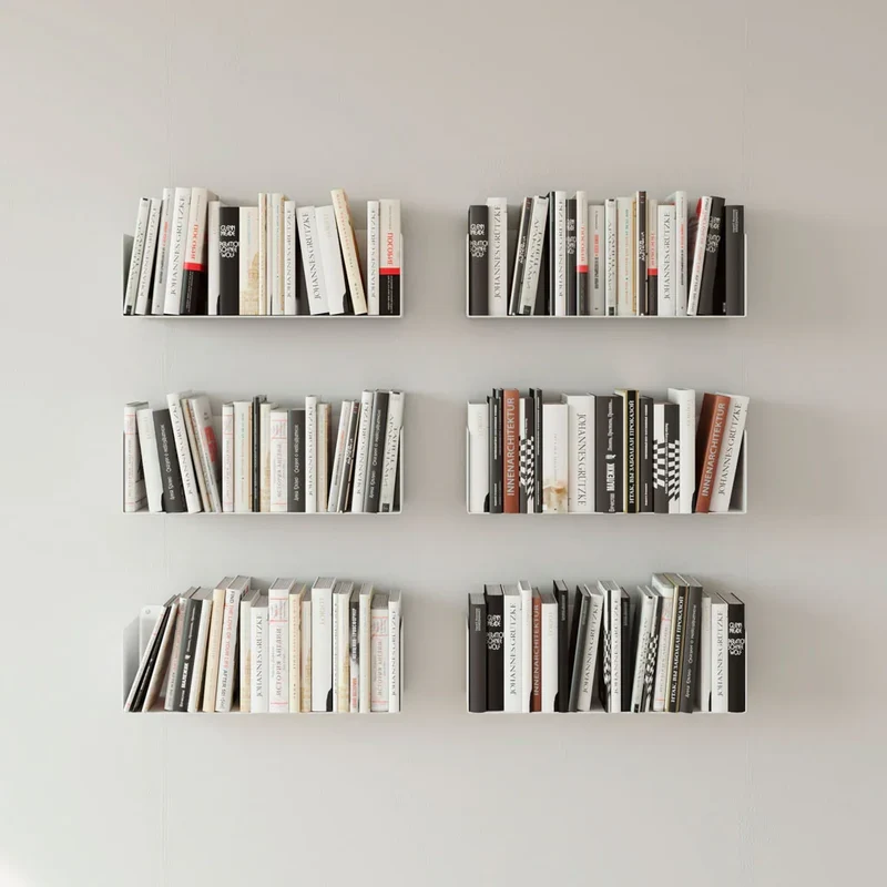 Juego de 6 - Estante para libros Alysa 45 cm