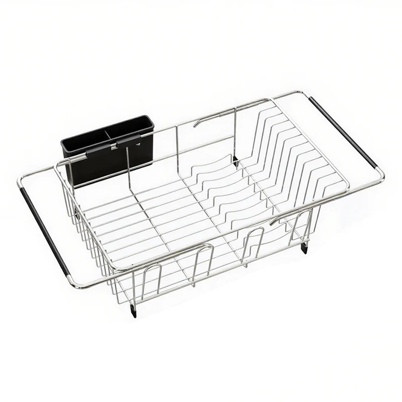 Escurridor de Platos Retráctil para Fregadero de Cocina