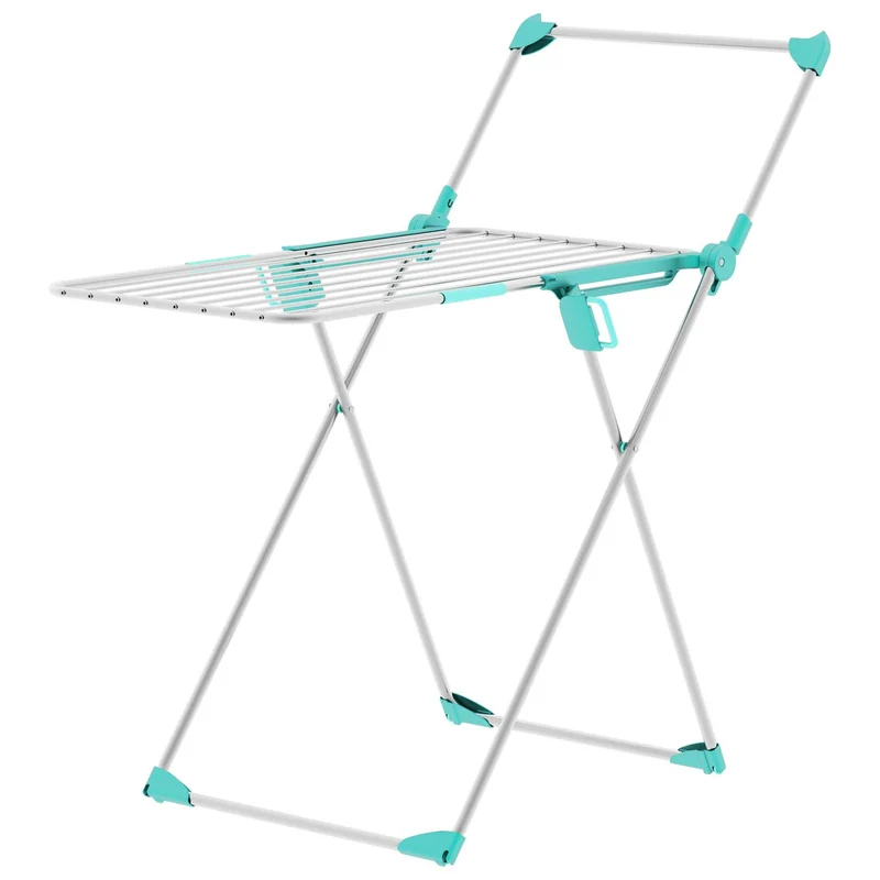 Colombo Olympo - Tendedero Plegable, Tendedero para Interior, Resistente y Plegable y con Barra para Ropa Integrada, con Ruedas, Hecho en Italia