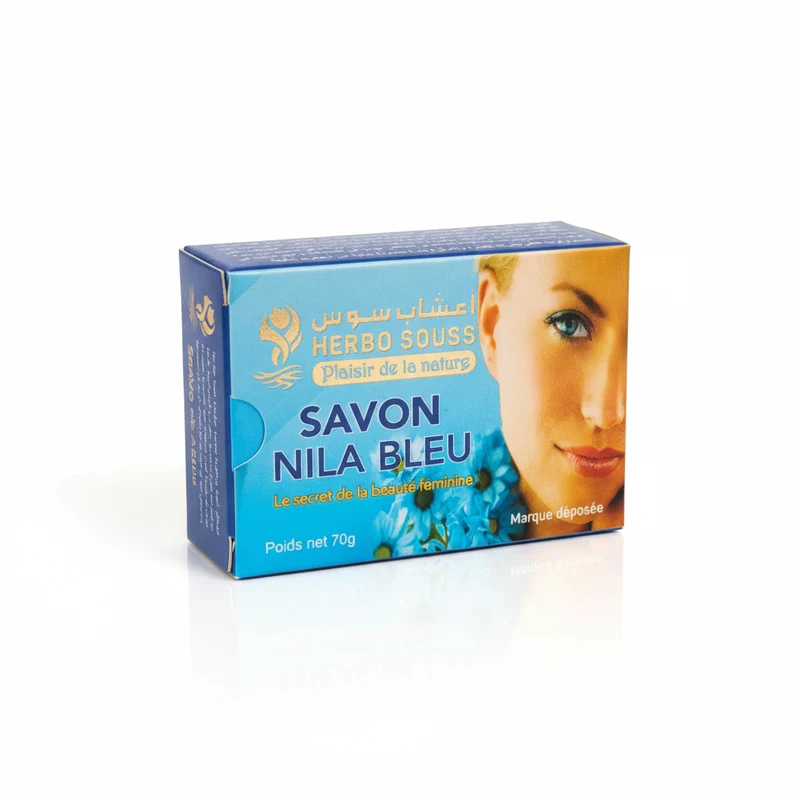 Jabón de Nila Azul Sahariana Herbo Souss 70g Marroqui