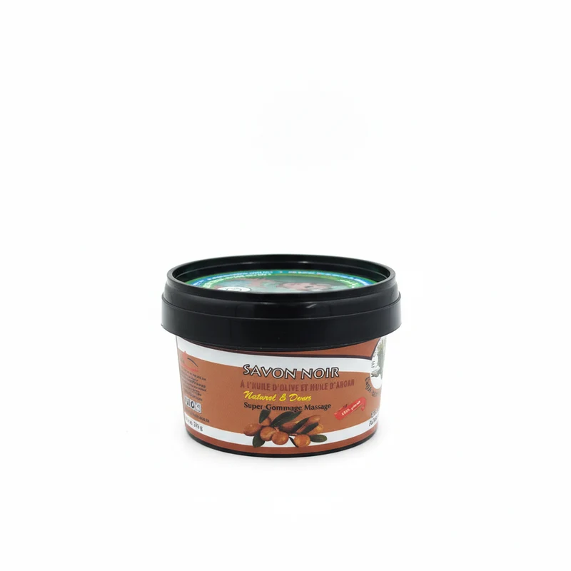 Jabón Negro Beldi con Aceite de Argán - Exfoliación y Nutrición Marroquí 250g