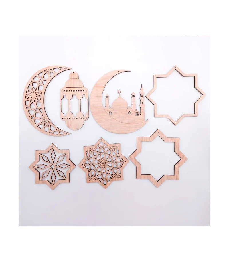 Pack Decorativo de Celosías Islámicas – Corte Láser en Madera – Especial para Ramadan y Eid