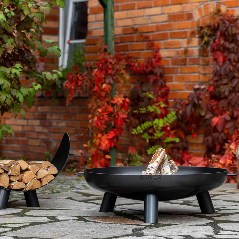 Cook King Bali - Brasero, Brasero Exterior, Brasero de Exterior, Brasero Jardin, Dia. 60 cm, 70 cm, 80 cm, 100 cm, Hoguera Jardín con Trípode y Asas