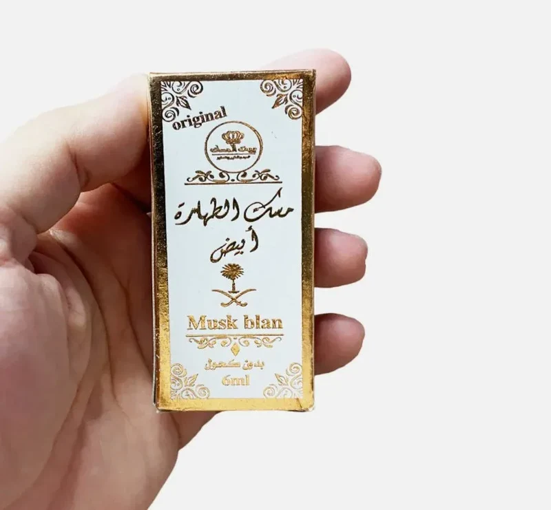 Almizcle Tahara Blanco - Musk Al Tahara 6ml - Aceite de Perfume Árabe sin Alcohol