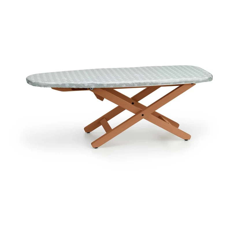 ARIT - Tabla de planchar, MINISTYRO, Tabla de planchar de mesa, plegable, ajustable en altura, Superficie de trabajo 82 x 33 cm, Cerezo