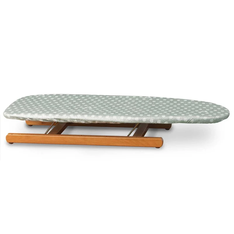 ARIT - Tabla de planchar, STIROSVELTO, Tabla de planchar de mesa, plegable, Superficie de trabajo 85 x 32 cm, Cerezo
