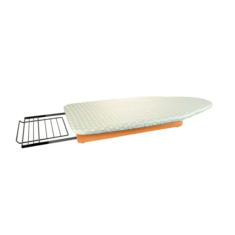 ARIT - Tabla de planchar, STIROPRATICO, Tabla de planchar de mesa, soporte de plancha deslizable, Superficie de trabajo 108 x 45 cm, Cerezo