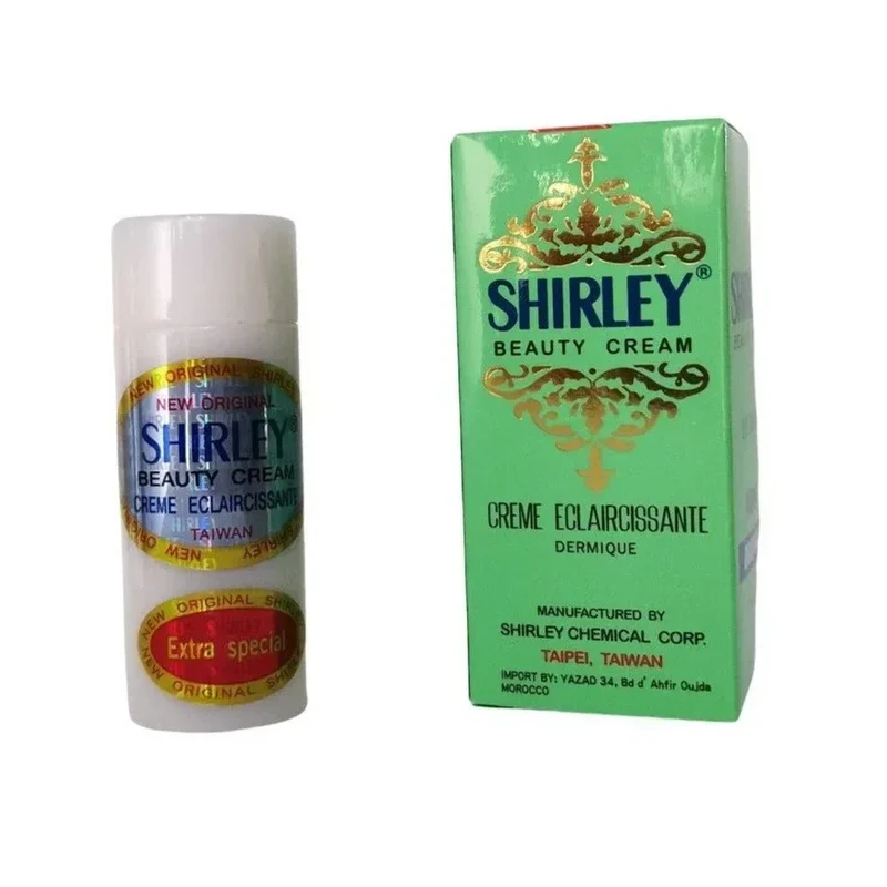 12 x Original Shirley Beauty Cream: Crema Facial Aclarante y Blanqueadora de Origen Asiático